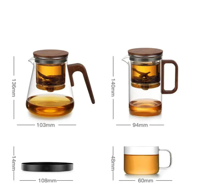 Comfort Life Glass Liner Teapot with Nordic design and high-quality materials, featuring heat-resistant glass.