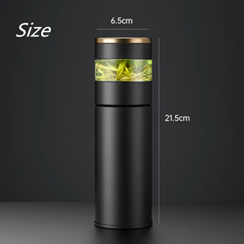 450ml Smart Thermos Bottle with built-in strainer and temperature display, perfect for maintaining ideal beverage temperature.