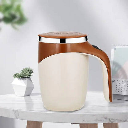 Rechargeable automatic cup blender for effortless drink preparation.