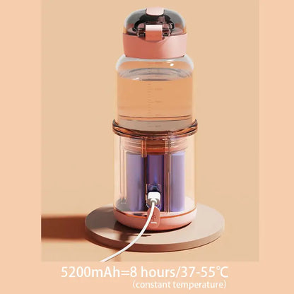 Smart Baby Bottle Warmer with 5200mAh battery, 37-55°C constant temperature, comfort life solution.